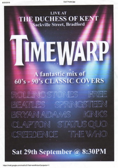 Time Warp poster - Duchess of Kent image